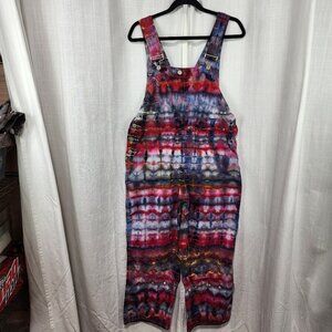 Firestorm: Vintage Tie-Dye Overalls - Women's Size 10